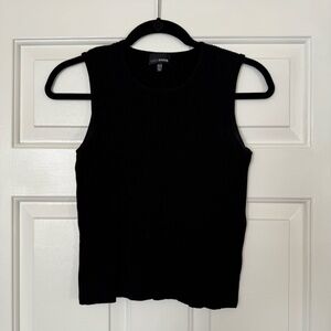 Lucy Paris Black Ribbed Tank